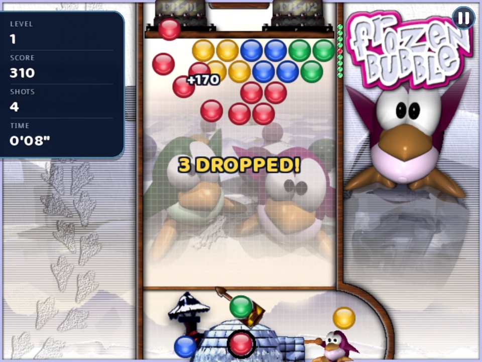 A 1-player game in progress